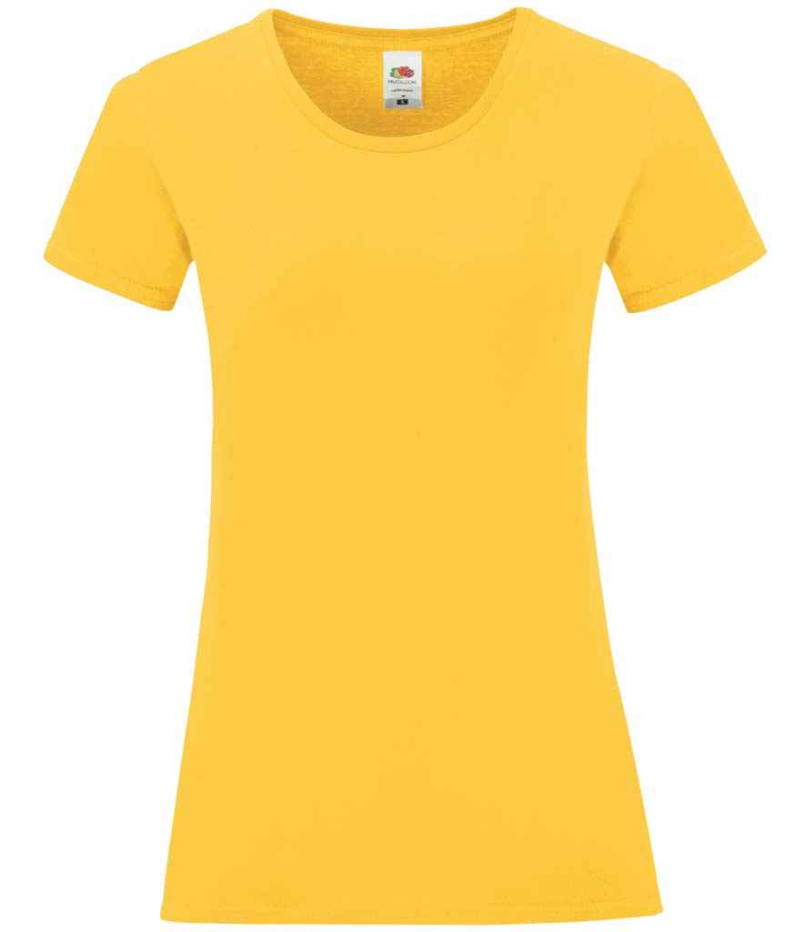 Fruit of the Loom Ladies Iconic 150 T-Shirt in Sunflower