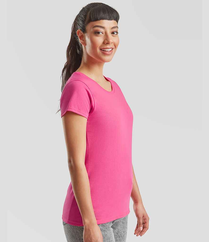 Fruit of the Loom Fruit of the Loom Lady Fit Value T-Shirt Fuchsia
