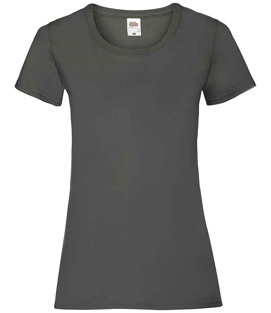 Fruit of the Loom Lady Fit Value T-Shirt in Light Graphite