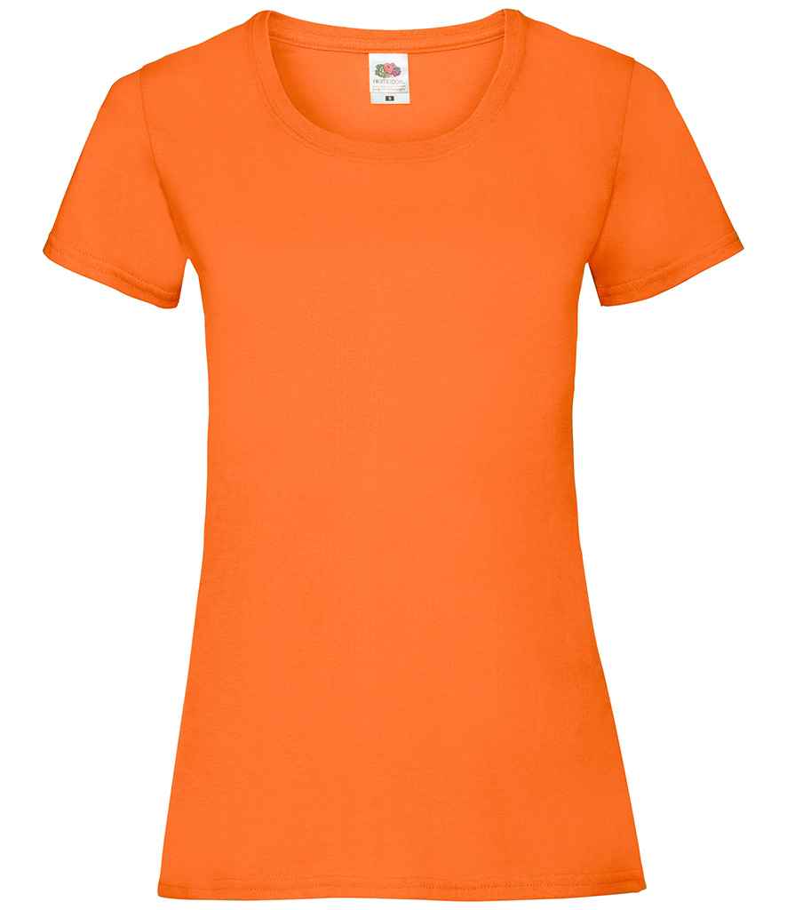 Fruit of the Loom Lady Fit Value T-Shirt in Orange