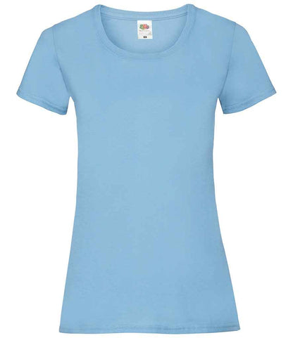 Fruit of the Loom Lady Fit Value T-Shirt in Sky Blue