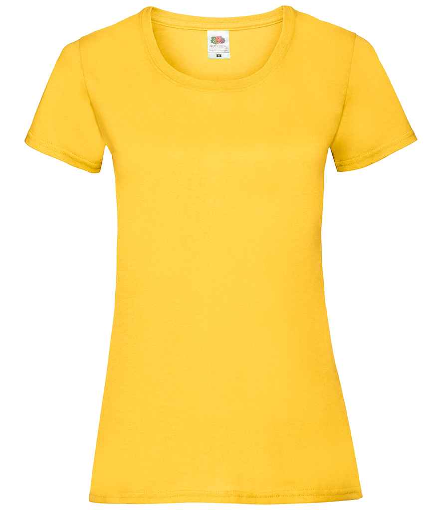 Fruit of the Loom Lady Fit Value T-Shirt in Sunflower