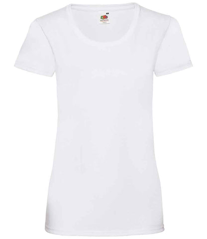Fruit of the Loom Lady Fit Value T-Shirt in White