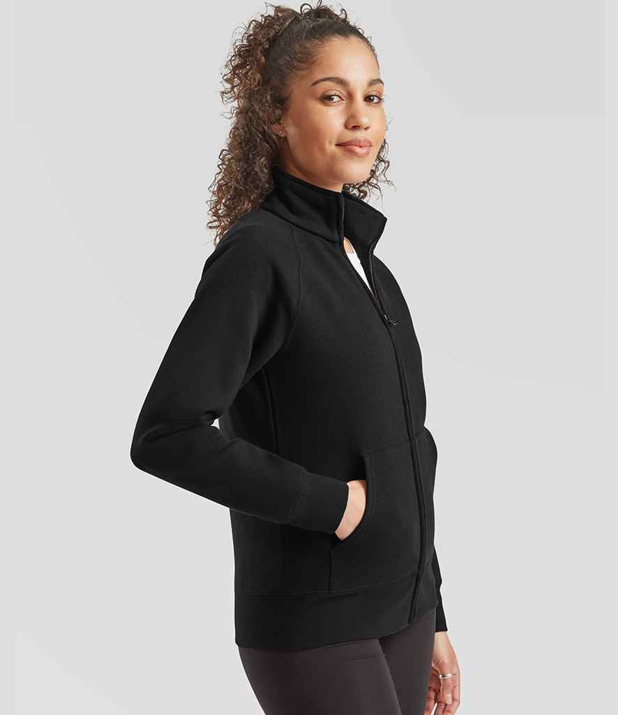 Fruit of the Loom Premium Lady Fit Sweat Jacket - model image