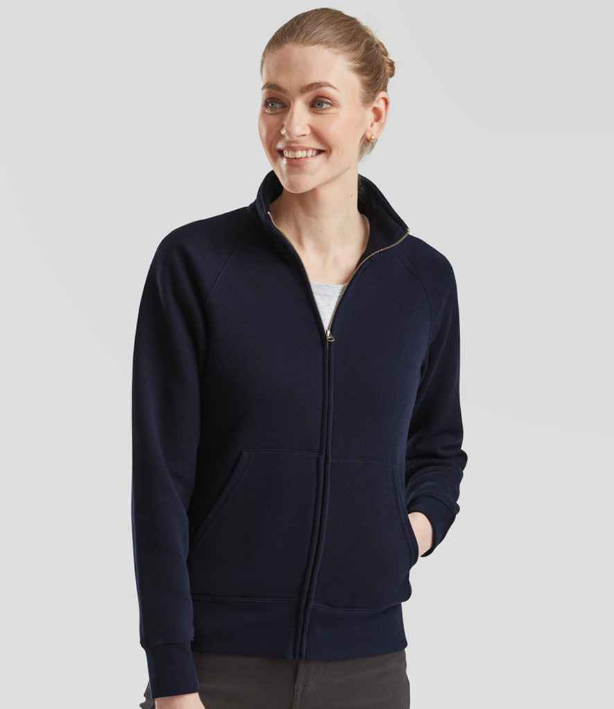 Fruit of the Loom Fruit of the Loom Premium Lady Fit Sweat Jacket Deep Navy