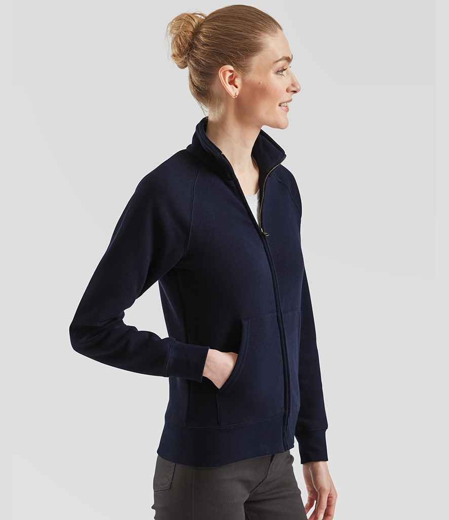 Fruit of the Loom Fruit of the Loom Premium Lady Fit Sweat Jacket Deep Navy