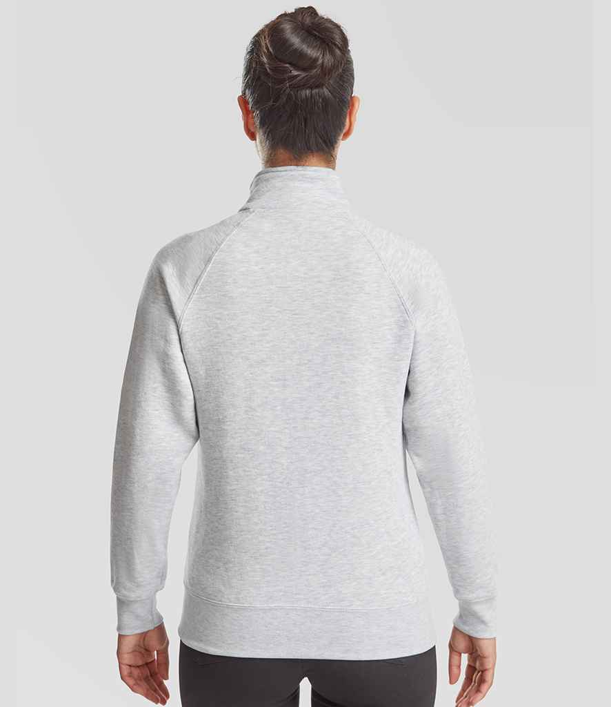 Fruit of the Loom Fruit of the Loom Premium Lady Fit Sweat Jacket Heather Grey