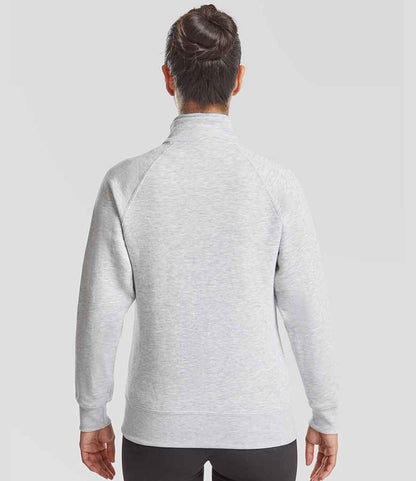 Fruit of the Loom Fruit of the Loom Premium Lady Fit Sweat Jacket Heather Grey