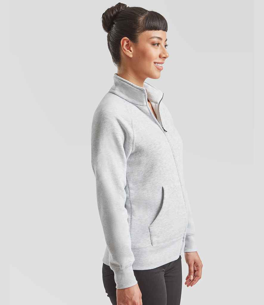 Fruit of the Loom Fruit of the Loom Premium Lady Fit Sweat Jacket Heather Grey