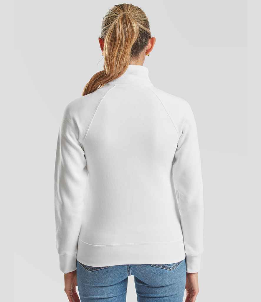 Fruit of the Loom Fruit of the Loom Premium Lady Fit Sweat Jacket White