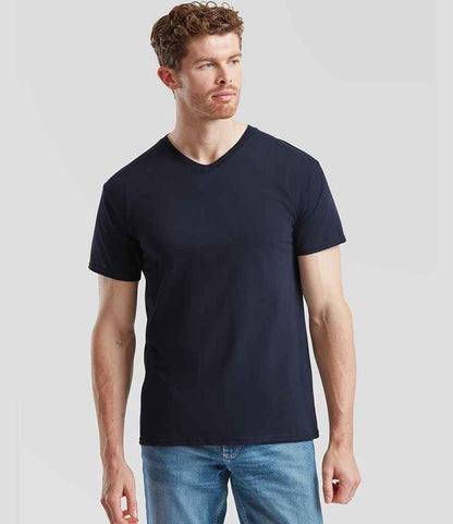 Fruit of the Loom Fruit of the Loom V Neck Value T-Shirt Deep Navy