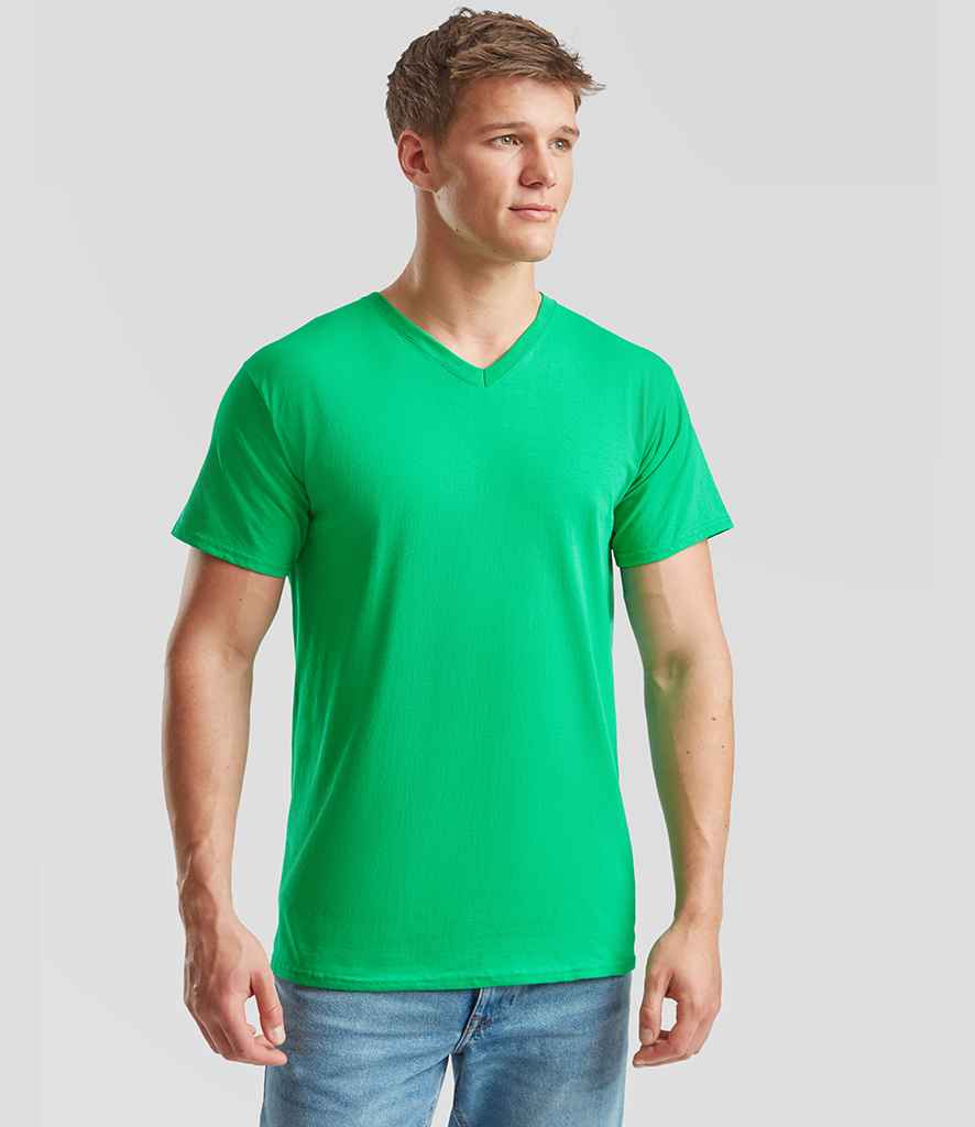 Fruit of the Loom Fruit of the Loom V Neck Value T-Shirt Kelly Green