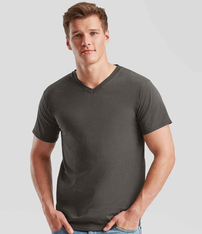 Fruit of the Loom Fruit of the Loom V Neck Value T-Shirt Light Graphite