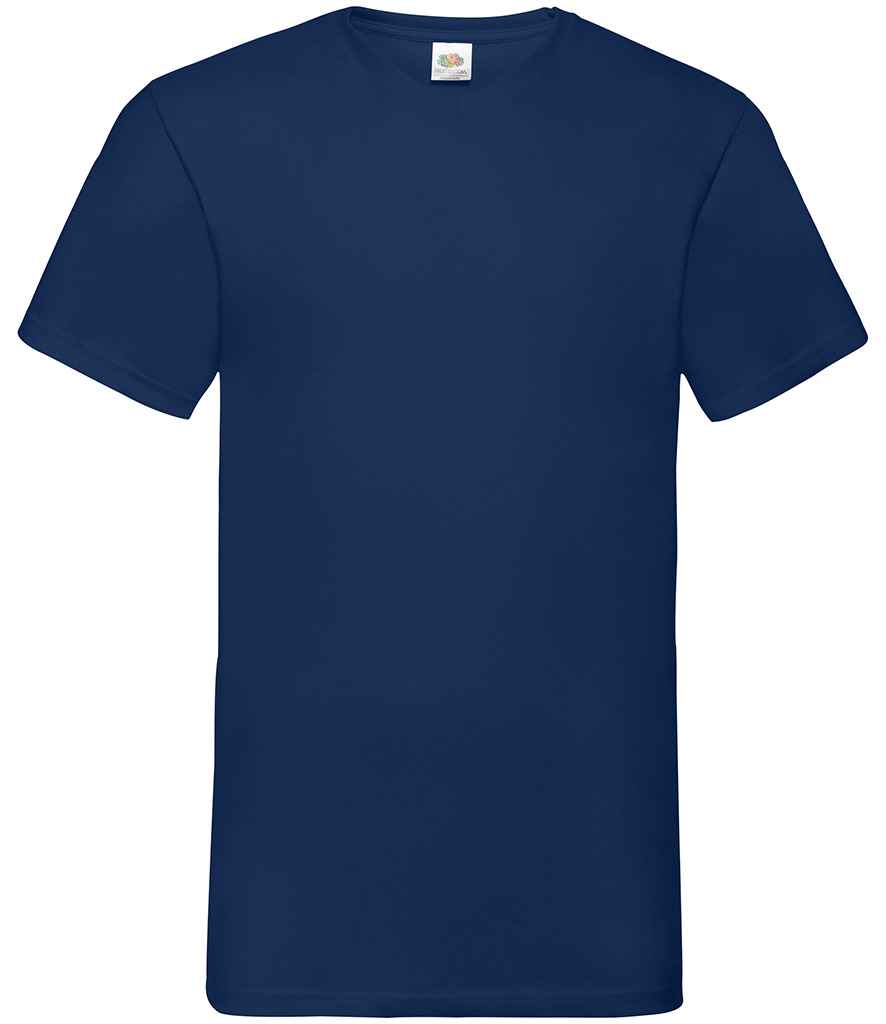 Fruit of the Loom V Neck Value T-Shirt in Navy