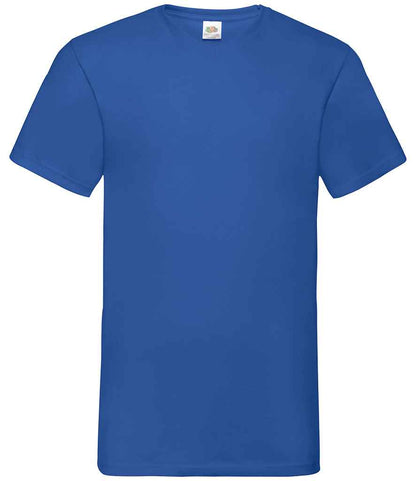 Fruit of the Loom V Neck Value T-Shirt in Royal Blue