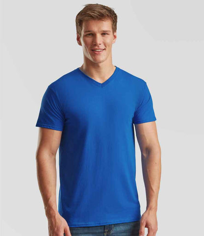 Fruit of the Loom Fruit of the Loom V Neck Value T-Shirt Royal Blue