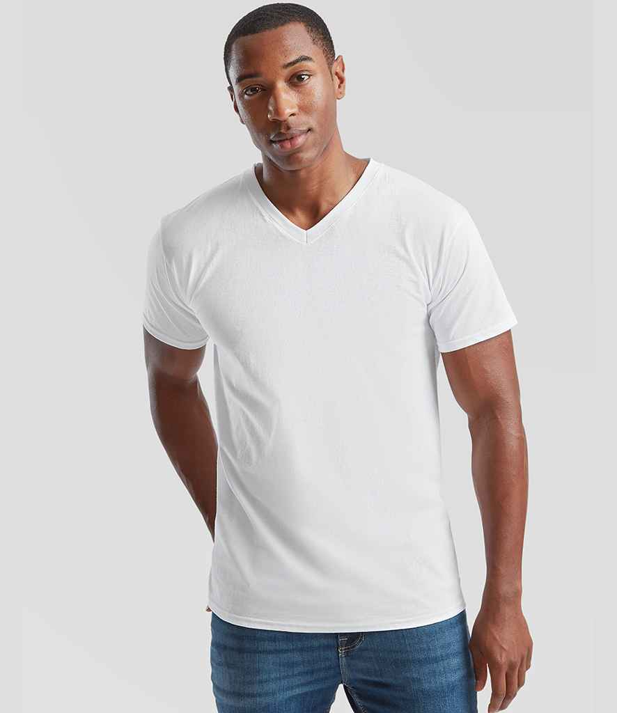 Fruit of the Loom Fruit of the Loom V Neck Value T-Shirt White