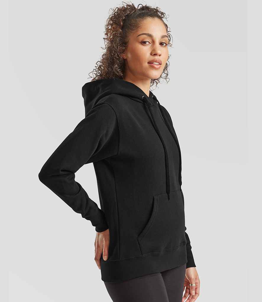 Fruit of the Loom Classic Lady Fit Hooded Sweatshirt - model image