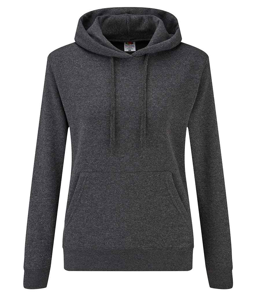Fruit of the Loom Fruit of the Loom Classic Lady Fit Hooded Sweatshirt Dark Heather
