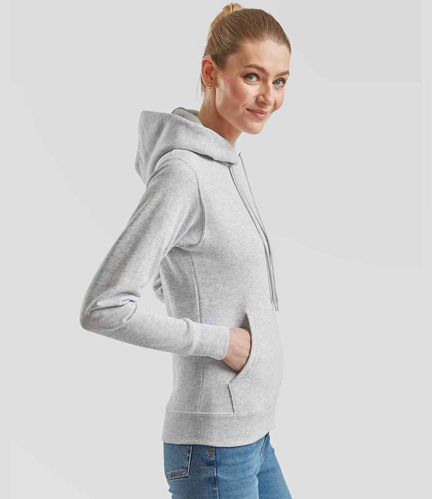 Fruit of the Loom Fruit of the Loom Classic Lady Fit Hooded Sweatshirt Heather Grey