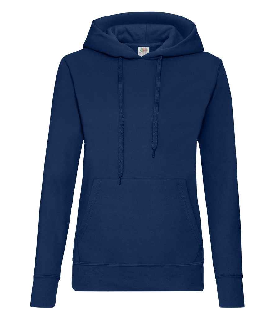 Fruit of the Loom Classic Lady Fit Hooded Sweatshirt in Navy