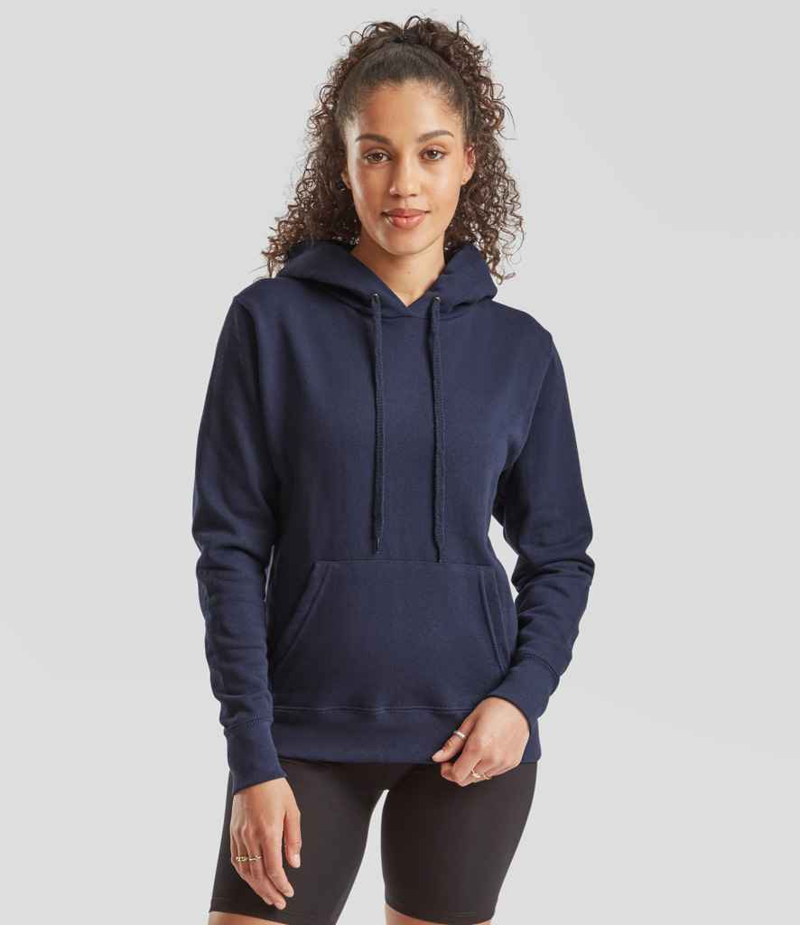 Fruit of the Loom Fruit of the Loom Classic Lady Fit Hooded Sweatshirt Navy