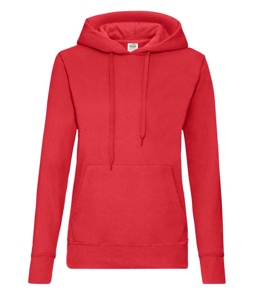 Fruit of the Loom Fruit of the Loom Classic Lady Fit Hooded Sweatshirt Red