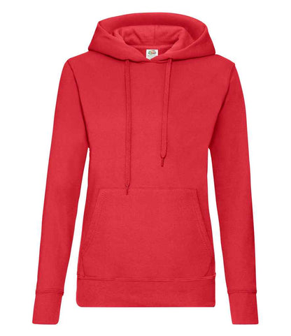 Fruit of the Loom Fruit of the Loom Classic Lady Fit Hooded Sweatshirt Red