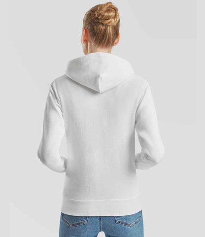 Fruit of the Loom Fruit of the Loom Classic Lady Fit Hooded Sweatshirt White