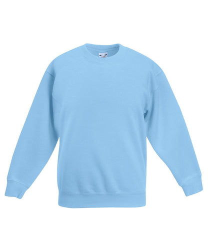 Fruit of the Loom Kids premium set-in sweatshirt Sky Blue
