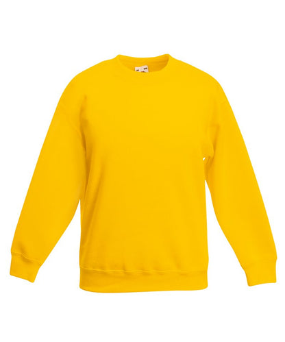 Fruit of the Loom Kids premium set-in sweatshirt Sunflower