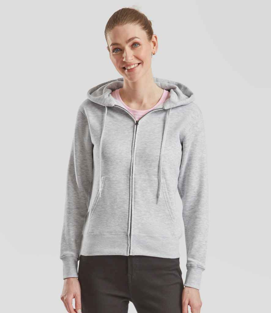 Fruit of the Loom Premium Lady Fit Zip Hooded Jacket - model image
