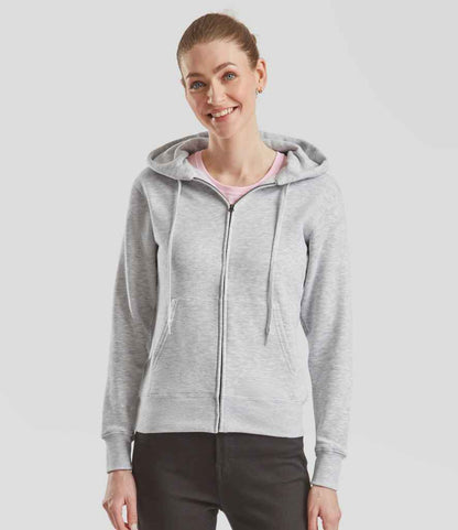 Fruit of the Loom Premium Lady Fit Zip Hooded Jacket - model image