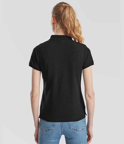 Fruit of the Loom Fruit of the Loom Lady Fit Piqué Polo Shirt Black