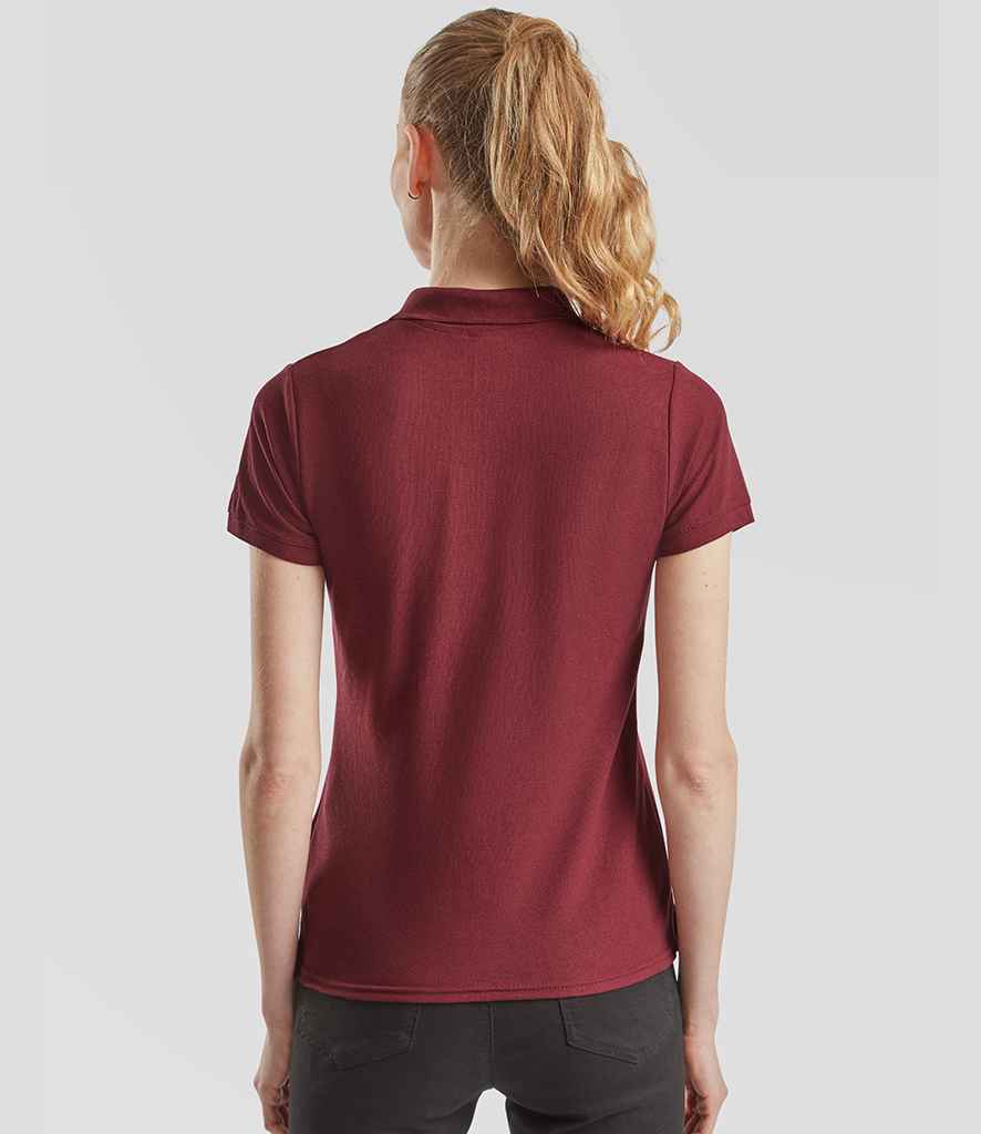 Fruit of the Loom Fruit of the Loom Lady Fit Piqué Polo Shirt Burgundy