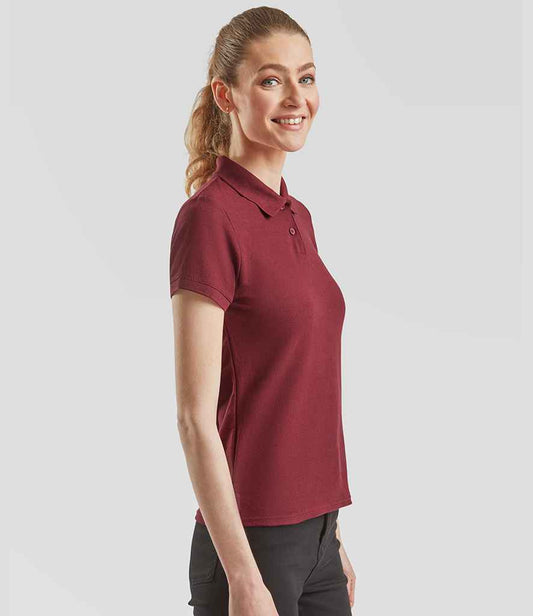 Fruit of the Loom Lady Fit Piqué Polo Shirt - model image