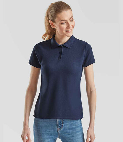 Fruit of the Loom Fruit of the Loom Lady Fit Piqué Polo Shirt Navy