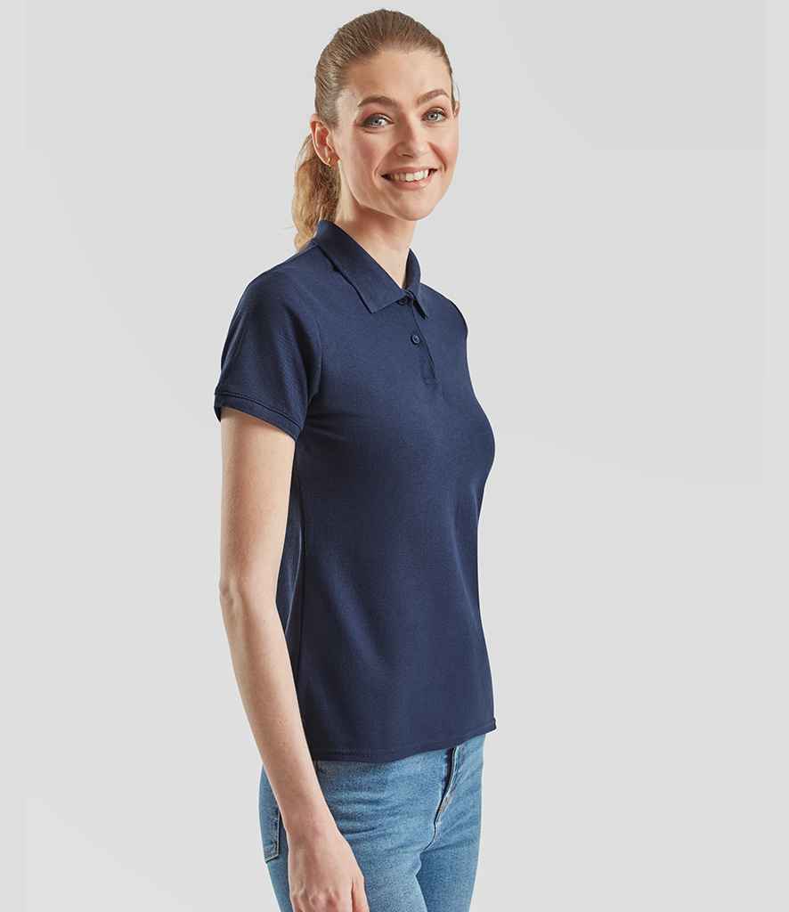 Fruit of the Loom Fruit of the Loom Lady Fit Piqué Polo Shirt Navy