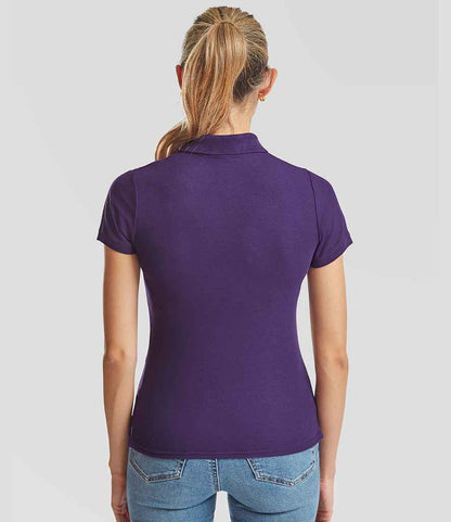 Fruit of the Loom Fruit of the Loom Lady Fit Piqué Polo Shirt Purple