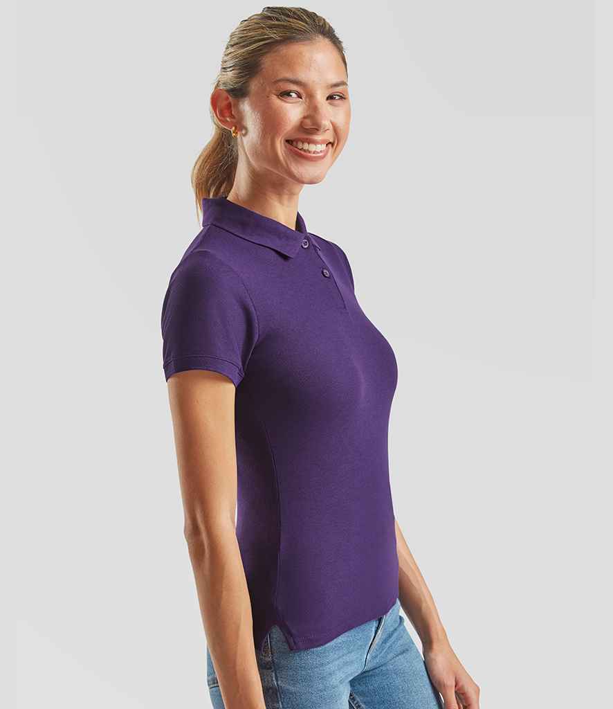 Fruit of the Loom Fruit of the Loom Lady Fit Piqué Polo Shirt Purple