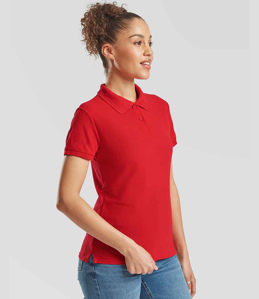 Fruit of the Loom Fruit of the Loom Lady Fit Piqué Polo Shirt Red
