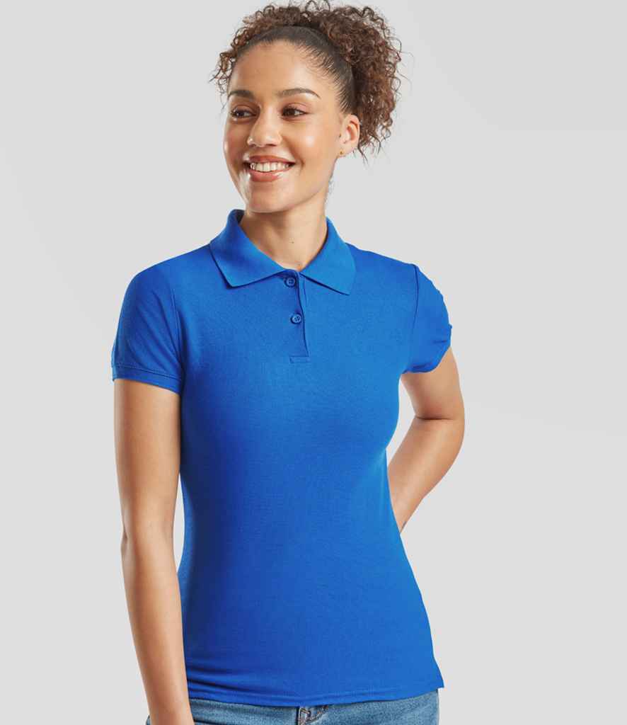 Fruit of the Loom Fruit of the Loom Lady Fit Piqué Polo Shirt Royal Blue