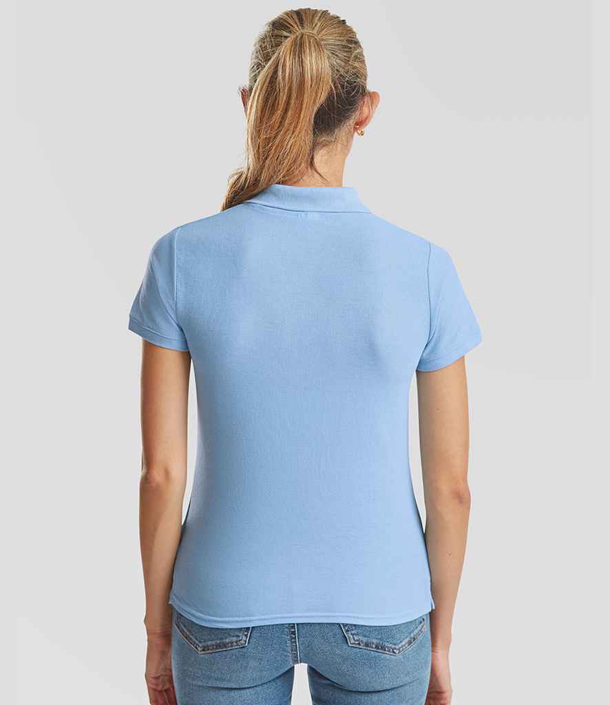 Fruit of the Loom Fruit of the Loom Lady Fit Piqué Polo Shirt Sky Blue