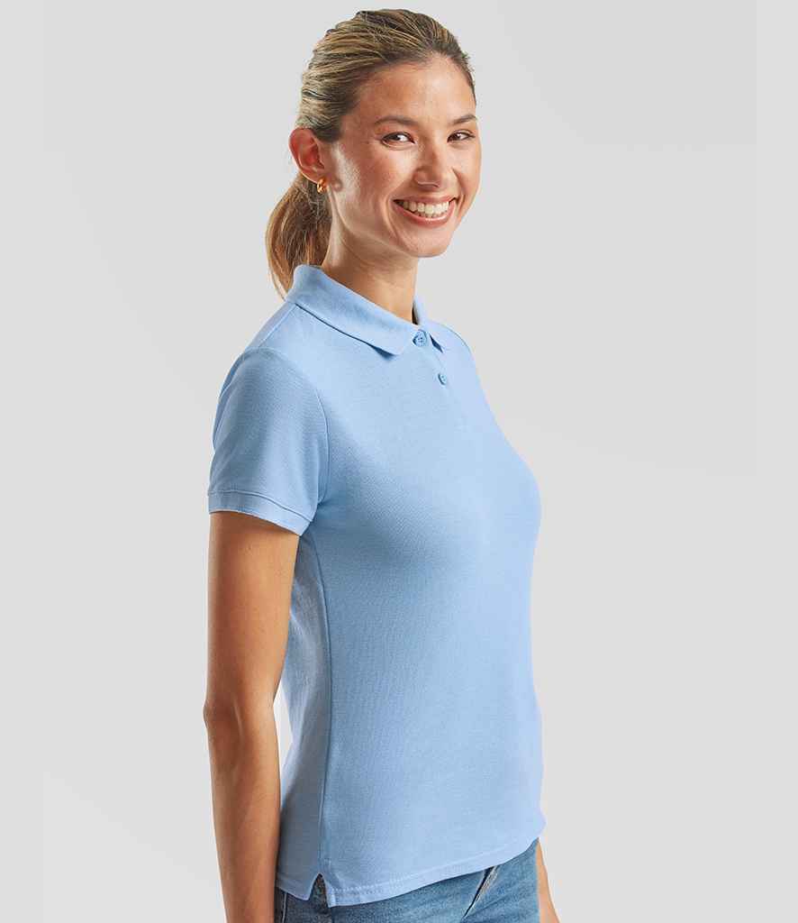Fruit of the Loom Fruit of the Loom Lady Fit Piqué Polo Shirt Sky Blue