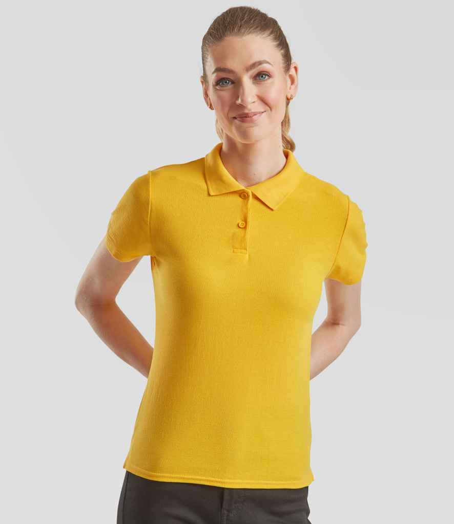 Fruit of the Loom Fruit of the Loom Lady Fit Piqué Polo Shirt Sunflower