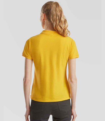 Fruit of the Loom Fruit of the Loom Lady Fit Piqué Polo Shirt Sunflower