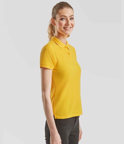 Fruit of the Loom Fruit of the Loom Lady Fit Piqué Polo Shirt Sunflower