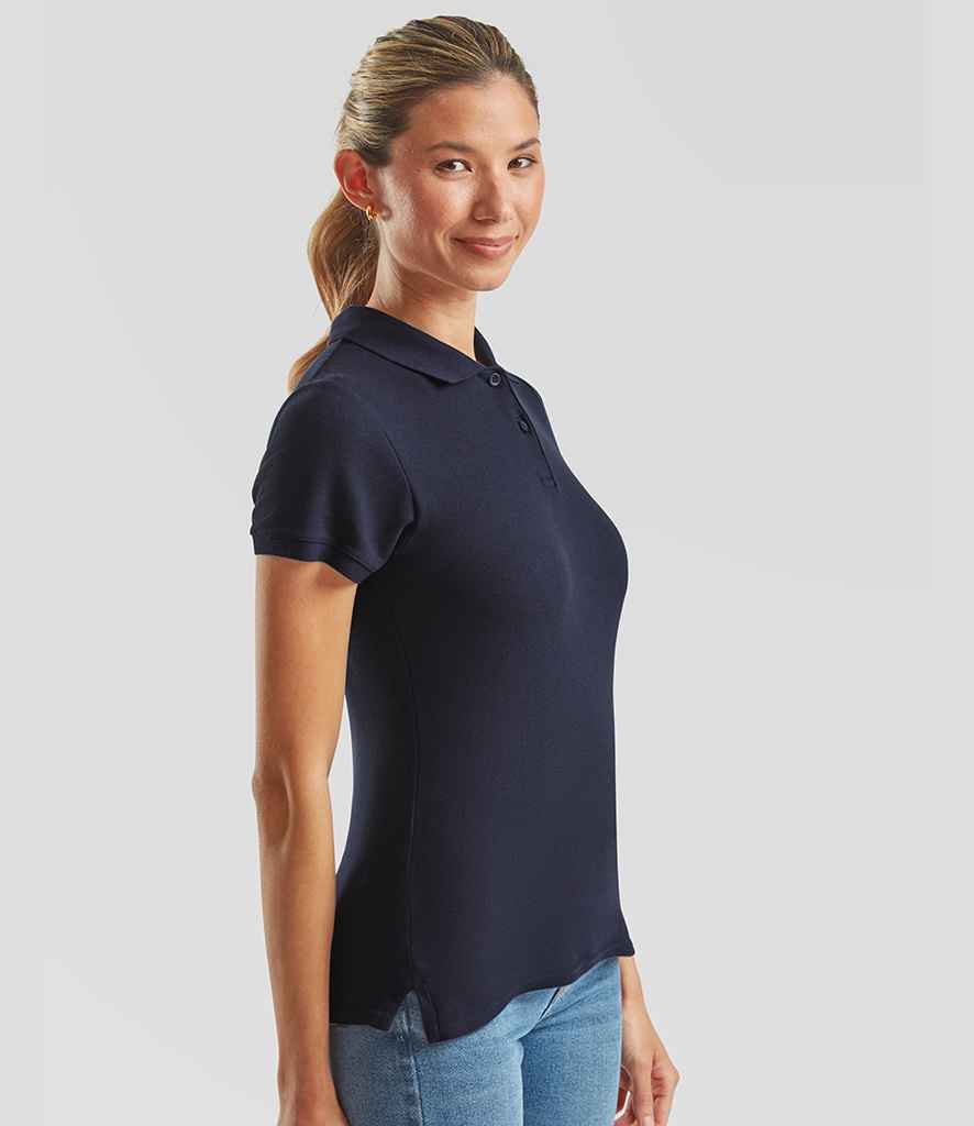 Fruit of the Loom Fruit of the Loom Lady-Fit Premium Cotton Piqué Polo Shirt Deep Navy