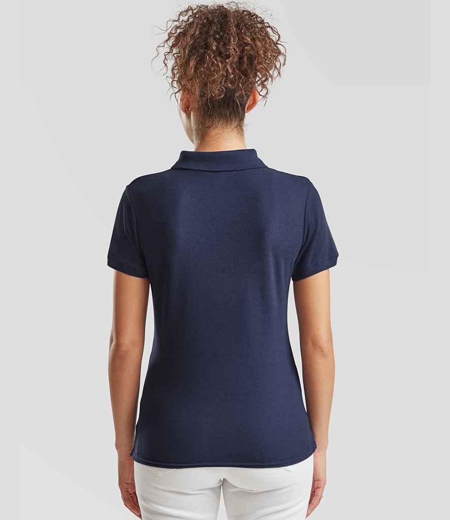 Fruit of the Loom Fruit of the Loom Lady-Fit Premium Cotton Piqué Polo Shirt Navy