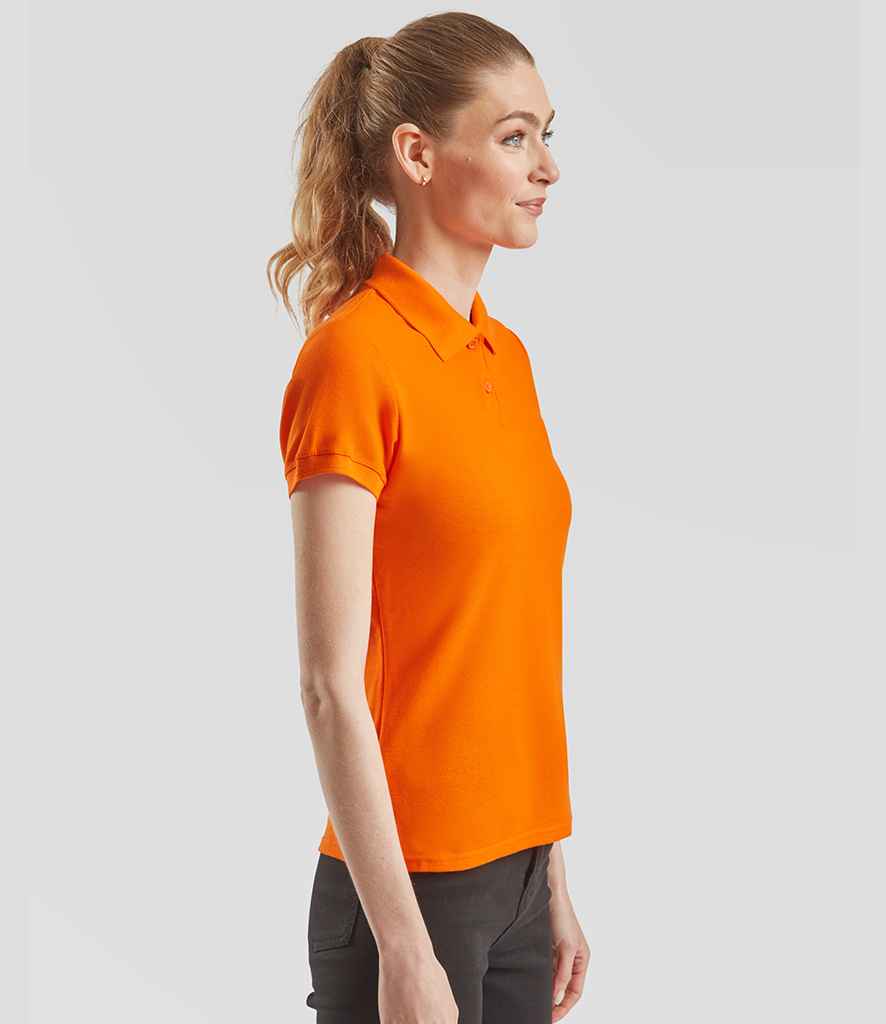 Fruit of the Loom Fruit of the Loom Lady-Fit Premium Cotton Piqué Polo Shirt Orange